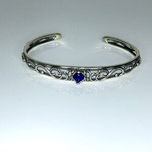 NWOT Carolyn Pollack American West Sterling Silver Blue Lapis Cuff Bracelet Boho